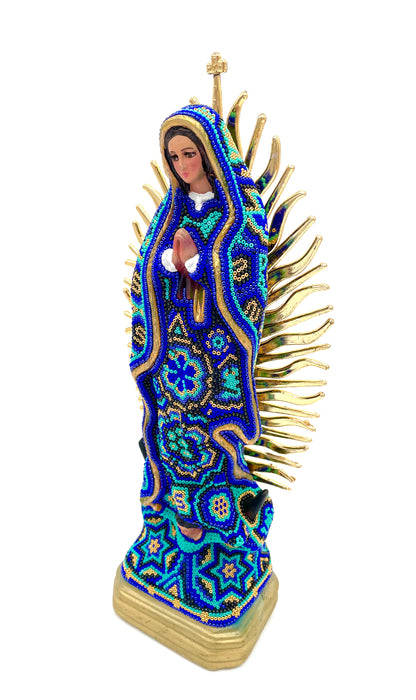 Huichol art Virgin Mary