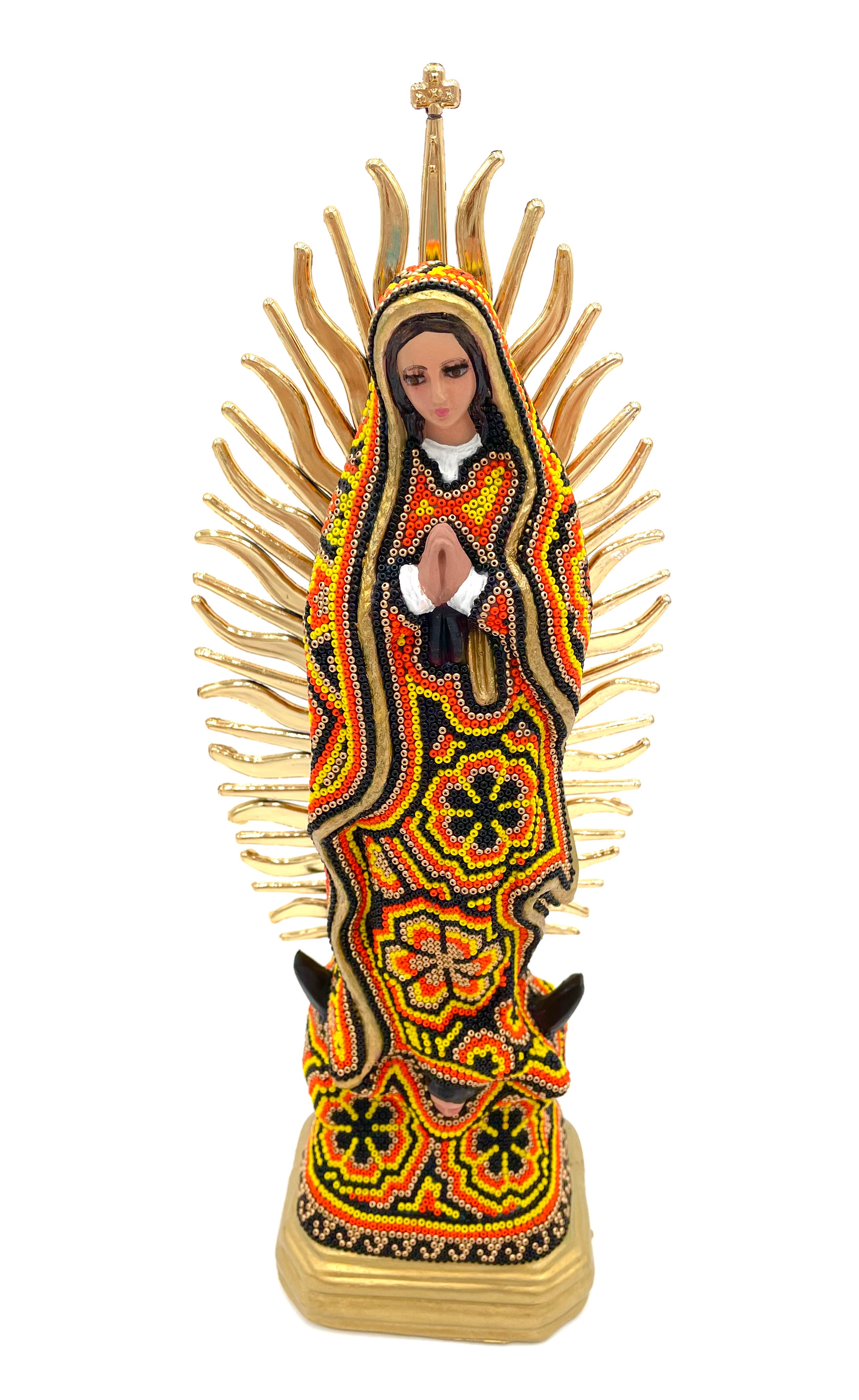 Huichol art Virgin Mary