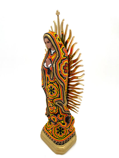 Huichol art Virgin Mary