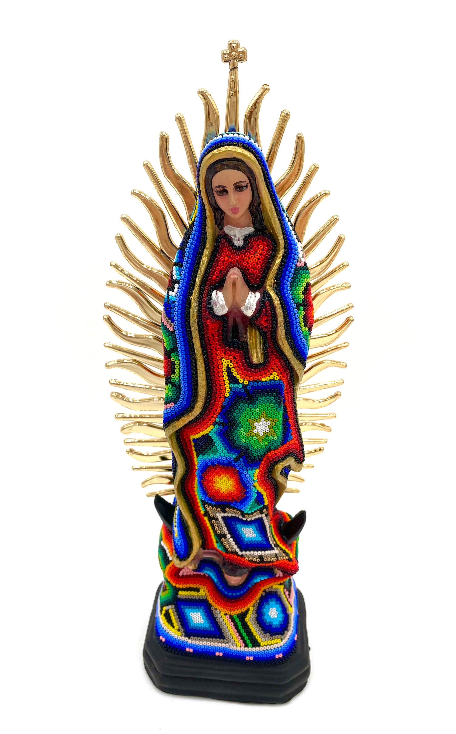 Huichol art Virgin Mary