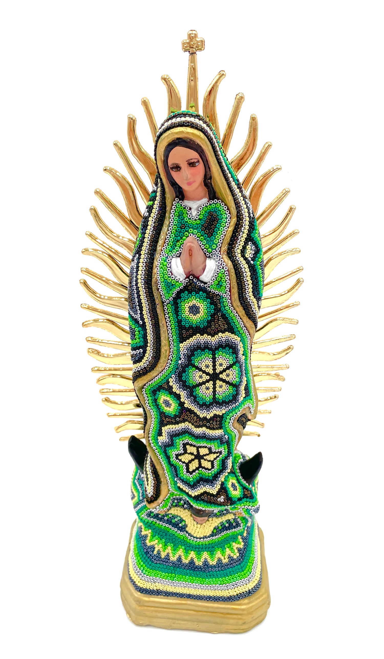 Huichol art Virgin Mary