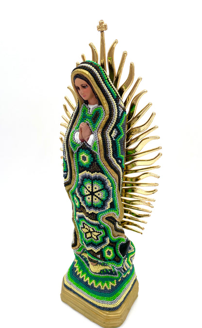 Huichol art Virgin Mary