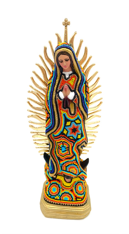 Huichol art Virgin Mary