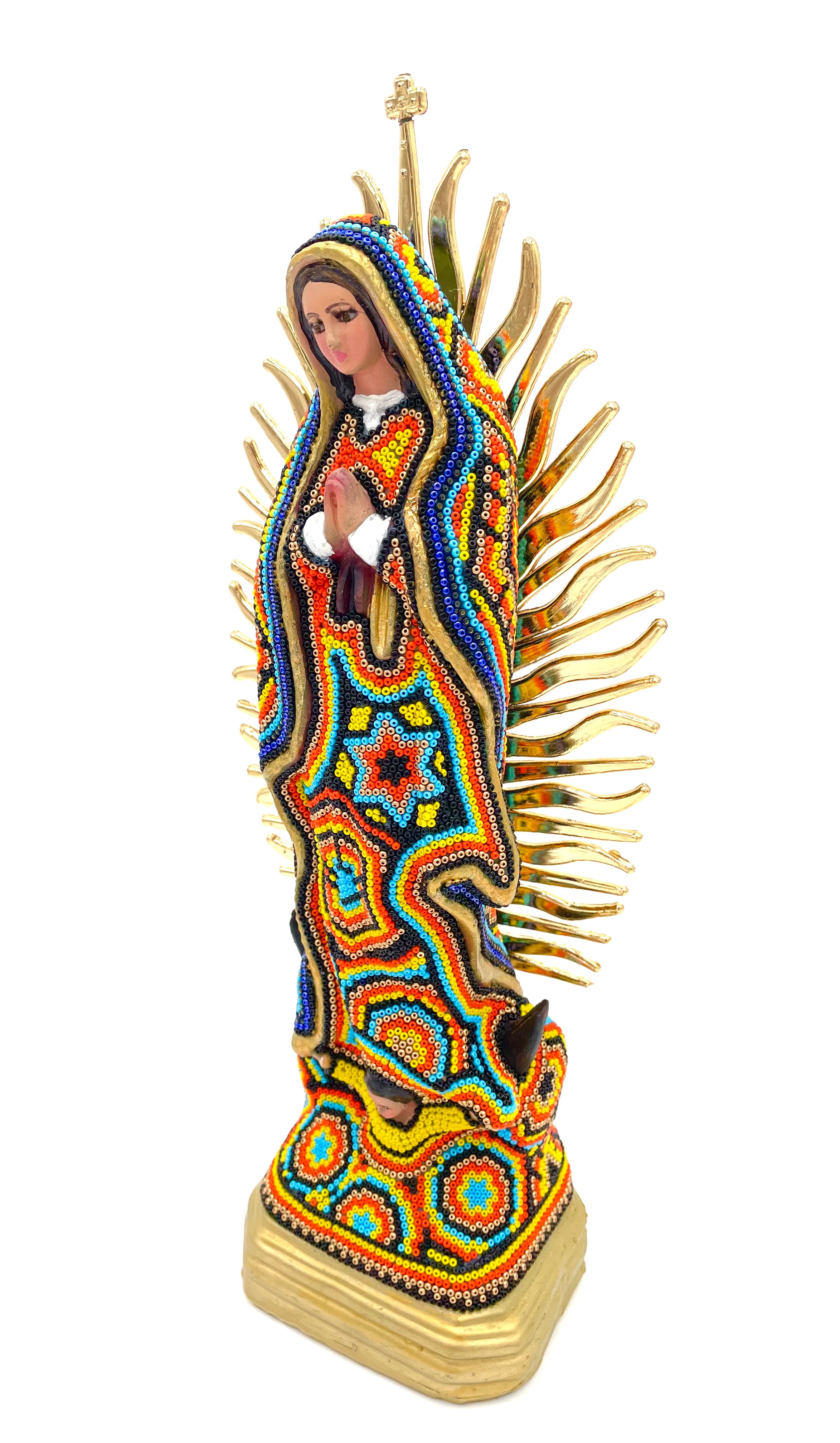 Huichol art Virgin Mary