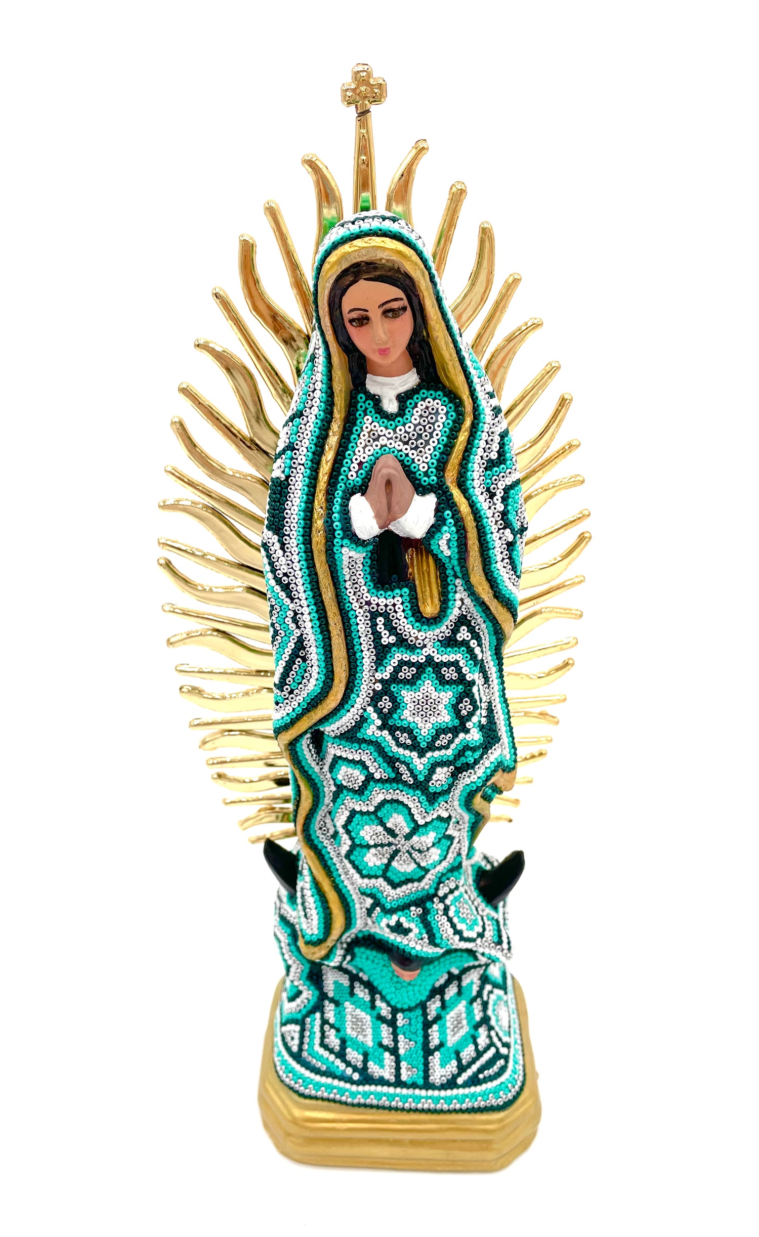 Huichol art Virgin Mary