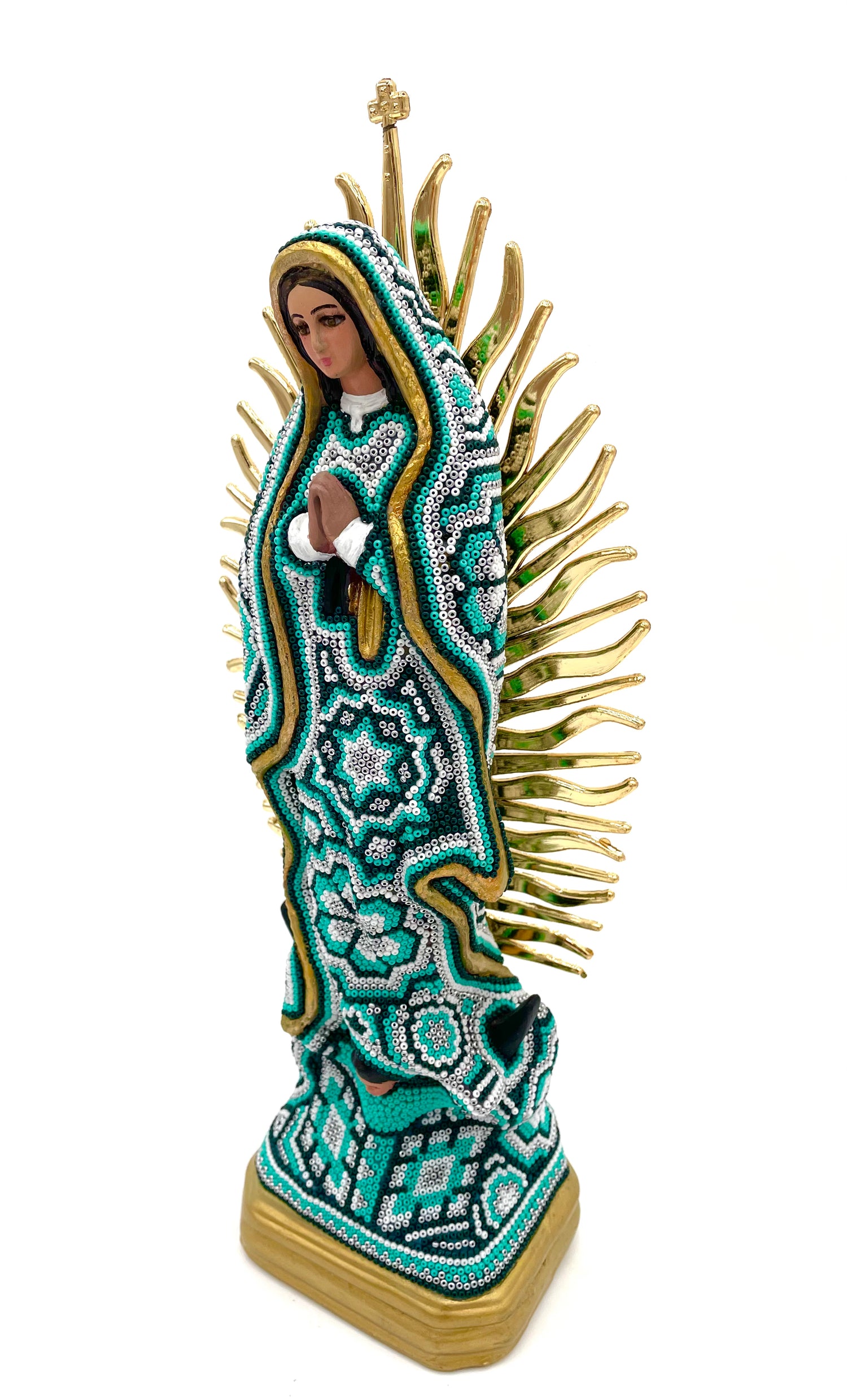 Huichol art Virgin Mary