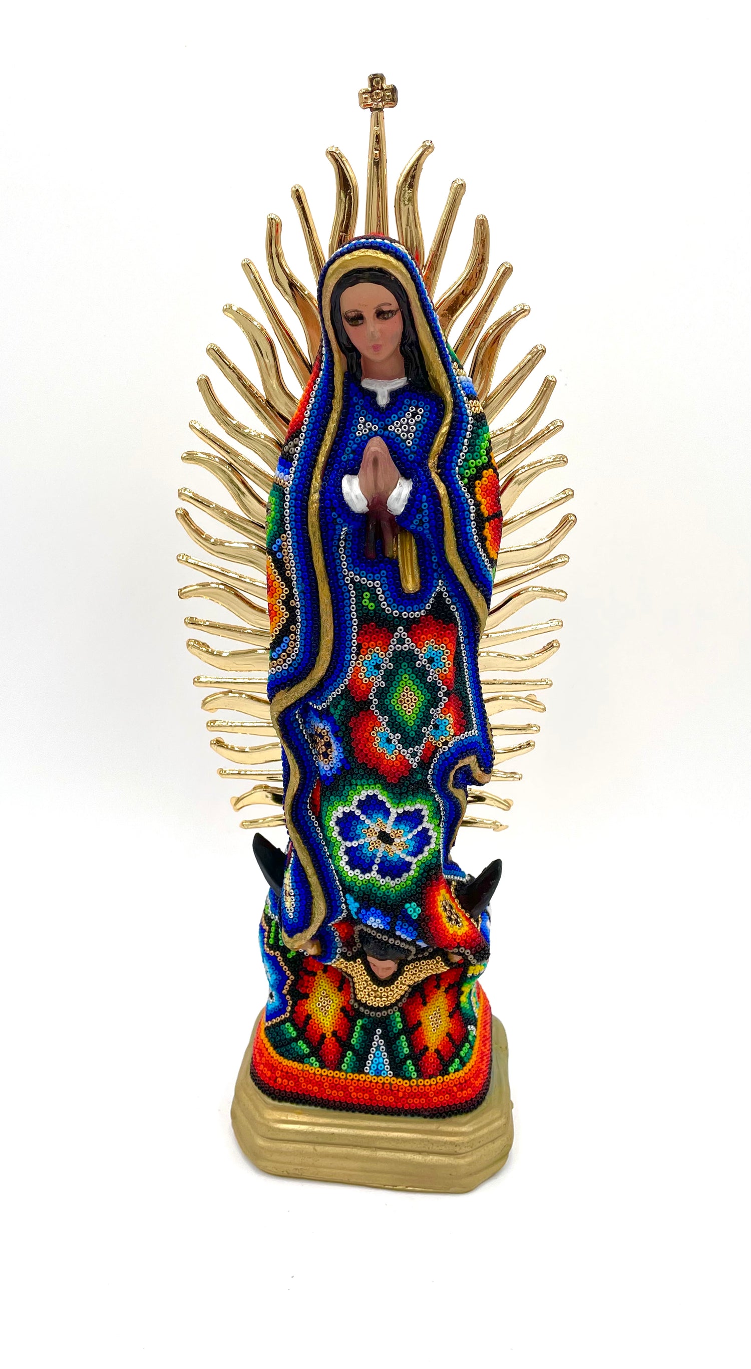 Huichol art Virgin Mary