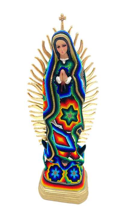 Huichol art Virgin Mary