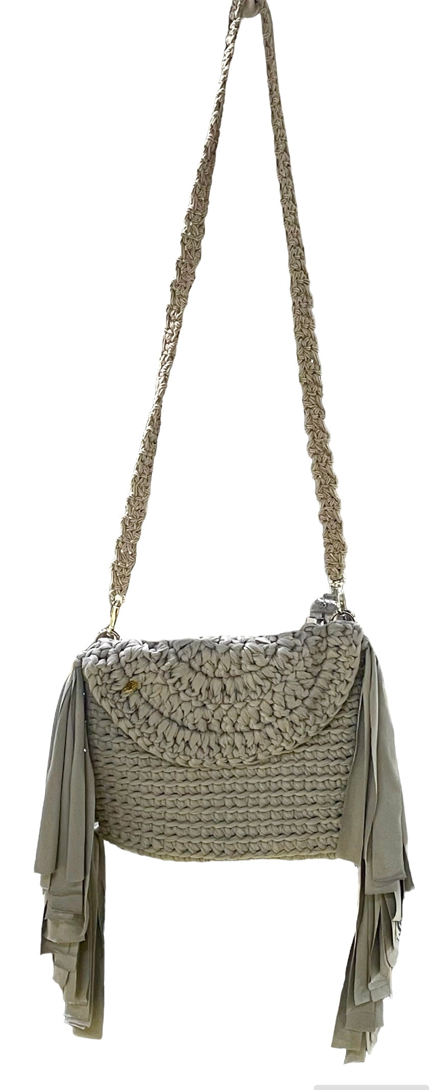 Charm hand bag (GRAY)