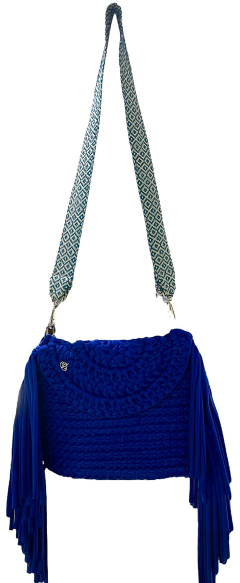 Charm hand bag (BRIGHT BLUE)