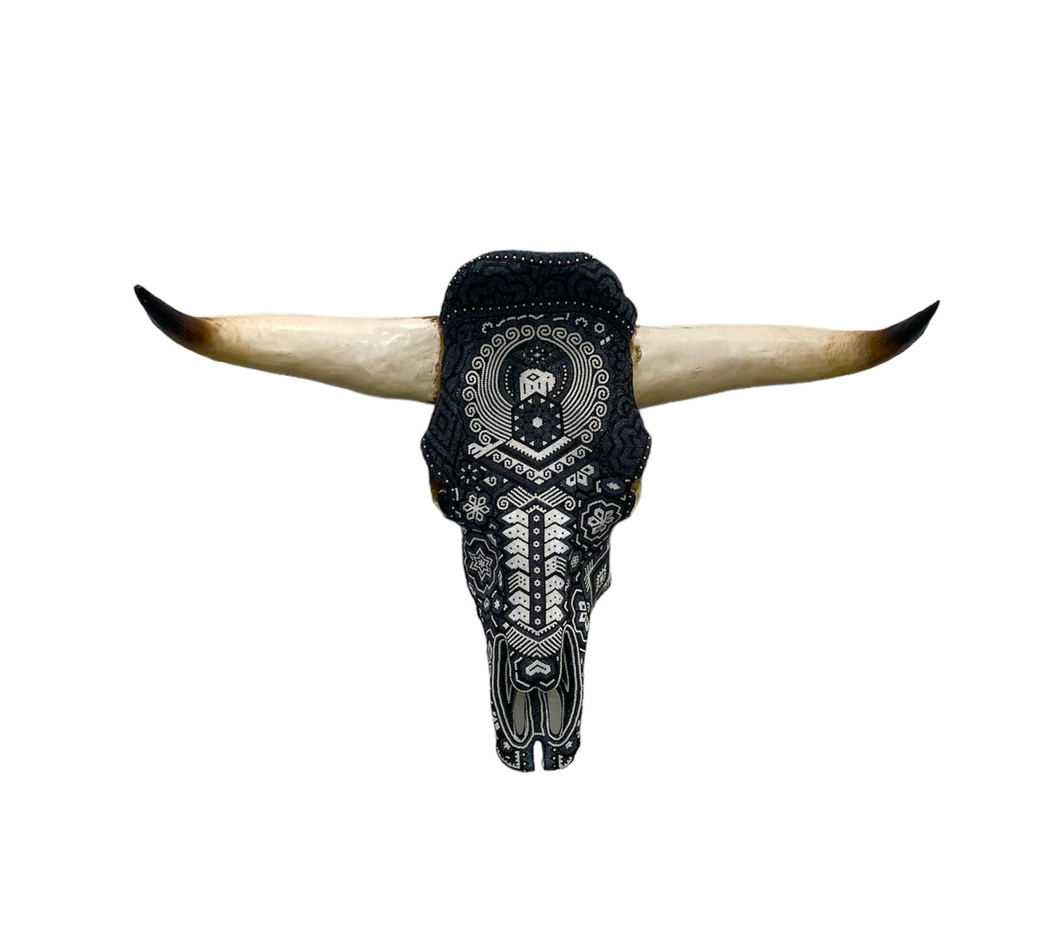 Huichol art ox head