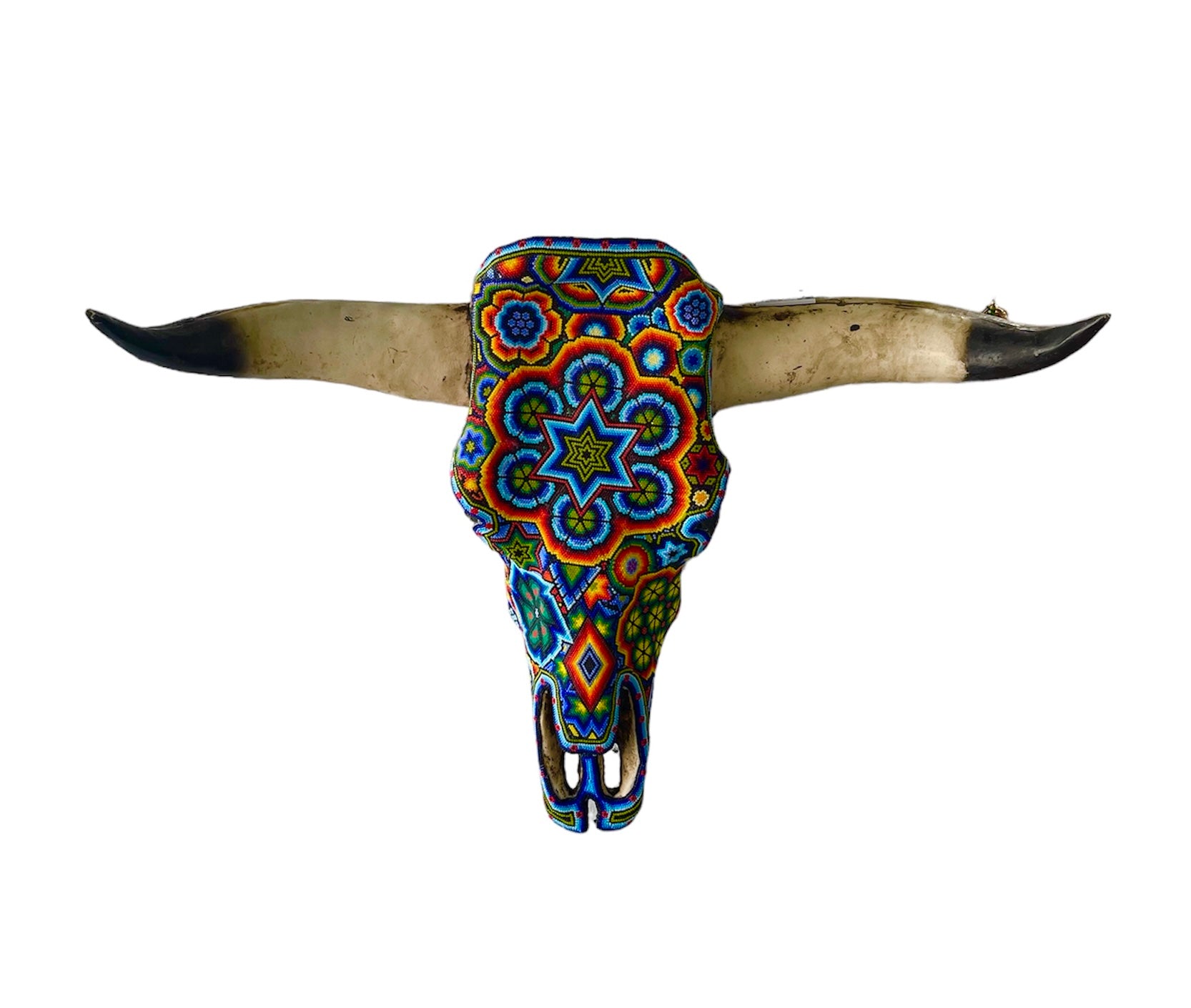 Huichol art ox head