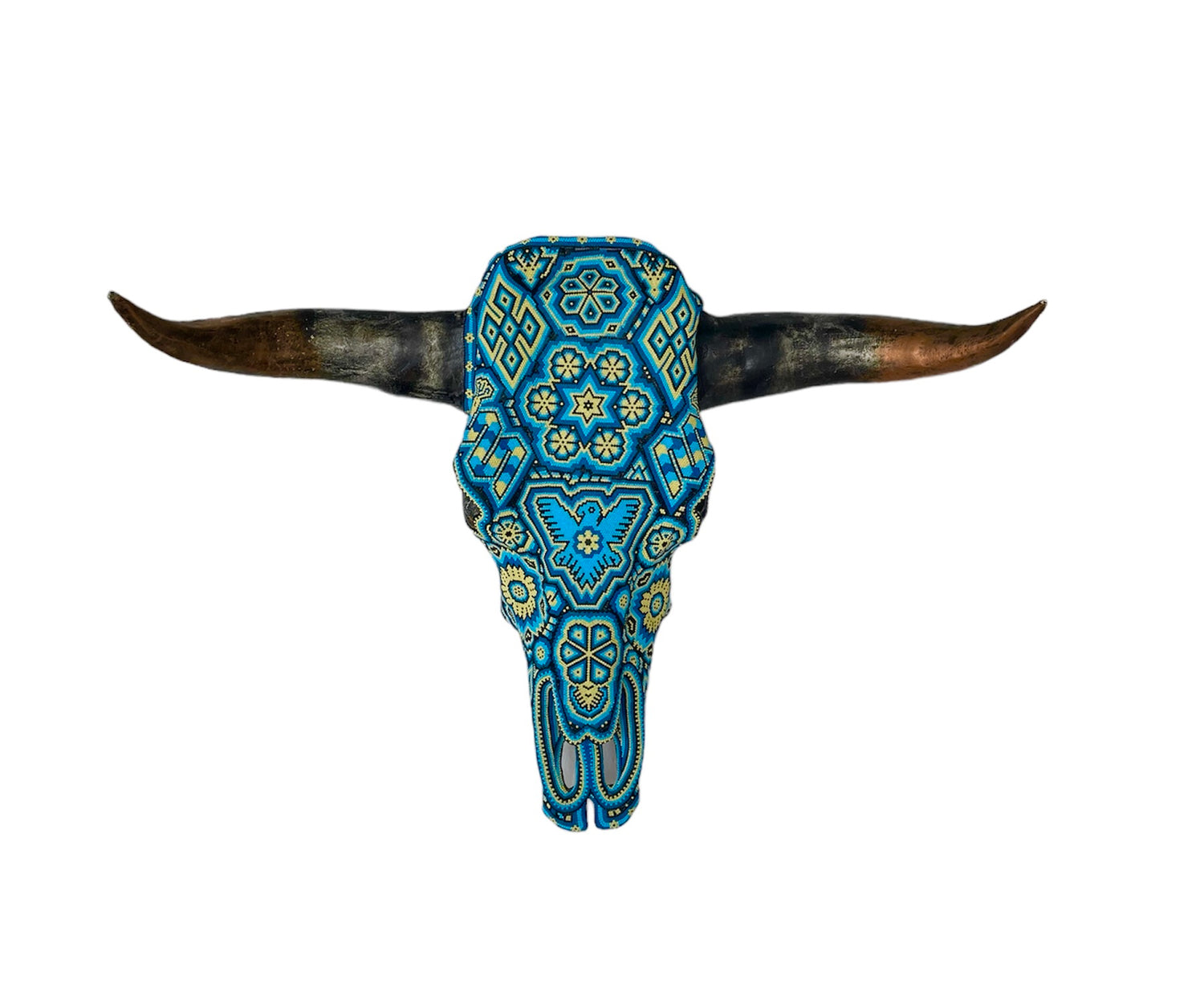 Huichol art ox head