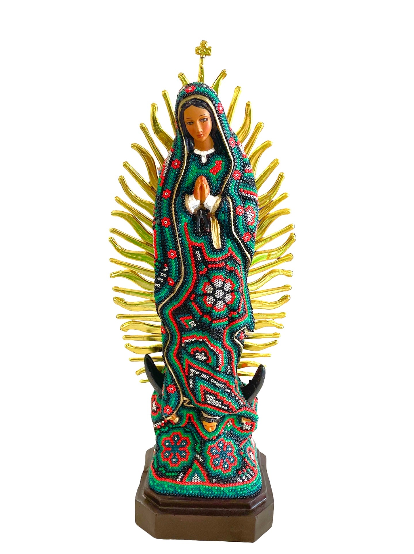 Huichol art Virgin Mary